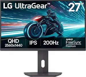 LG 27" UltraGear QHD 200Hz Gaming Monitor
