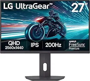 LG 27" UltraGear QHD 200Hz Gaming Monitor