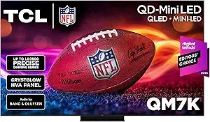 TCL 85" QM7K Mini LED 4K 144Hz Smart TV