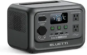 BLUETTI Elite 30 V2 Portable Power Station 288Wh 600W LFP Solar Generator