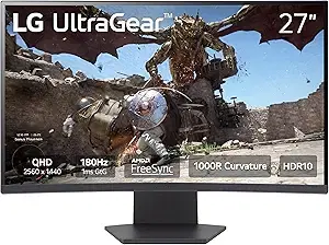 LG UltraGear 27" QHD 180Hz Gaming Monitor