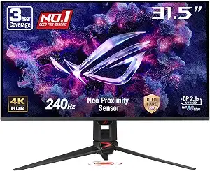 ASUS ROG PG32UCDMR 32 Inch 4K 240Hz OLED Gaming Monitor QD-OLED